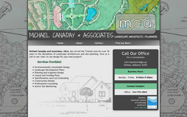 Michael Canaday & Associates Landscape Architect Web Design