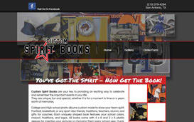 Custom Spirit Books Web Design